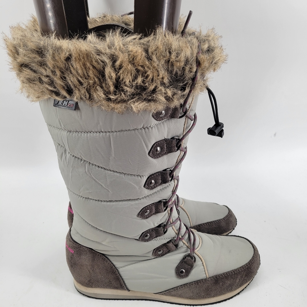 L.l. Bean 284883 Carrabassett Fur Knee High Waterproof BOOTS Womens Size 7.5